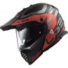 LS2 MX436 PIONEER EVO ADVENTURER helma matná-černá/červená vel.XS